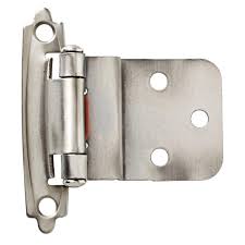 These hinges require a mounting plate that is often purchased separately in different thicknesses so that the overlay can be adjusted. Liberty Antique Pewter Self Closing 3 8 In Inset Cabinet Hinge 1 Pair