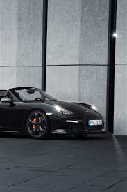 Techart Porsche Boxster Black Roadster Side View 750x1334 Iphone 8 7 6 6s Wallpaper Background Picture Image