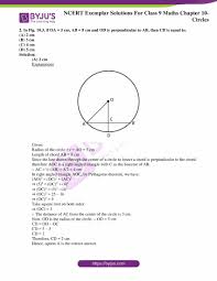 Where do the values come from? Ncert Exemplar Class 9 Mathematics Chapter 10 Circles Download Free Pdf