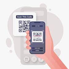 Download Illustration Of Person Scanning A Qr Code With A Smartphone For Free Coding Qr Code Qr Code Maker