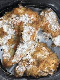 Chicken Pieces Covered In Flour In Air Fryer Basket Air Fryer Dinner Recipes Air Fryer Recipes Easy Air Fryer Fried Chicken