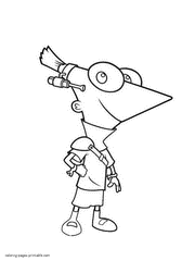 It helps to develop motor skills, imagination and patience. Phineas And Ferb Coloring Pages Free Printable Pictures