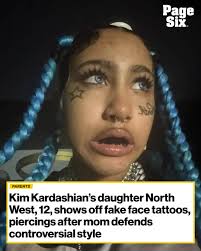 North West showed off another bold look.