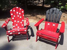 Mickey And Minnie Adirondack Chairs Must Make For Our Camper Need To Get Kids Size Ones Too Disney Decor Disney Home Decor Disney Furniture