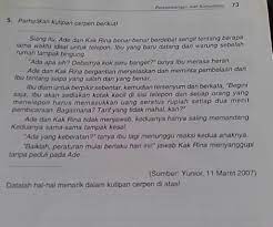 Check spelling or type a new query. Datalah Hal Hal Menarik Dalam Kutipan Cerpen Di Atas Brainly Co Id