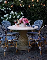 Faux Stone Pineapple Bistro Table Frontgate Outdoor Patio Decor Patio Furnishings Patio Decor