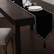 24 99 Black Rectangular Table Runners Dining Table Cloth Table Runner Diy Cheap Table Runners