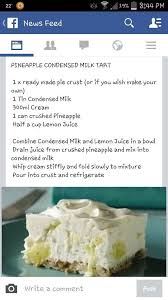 Pineapple And Condensed Milk Tart In 2020 Dessert Recipes Recipes Tart Recipes
