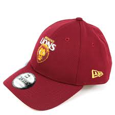 New Era Brisbane Lions Ob 2020 Team Colour Curved Snapback Hat Locker