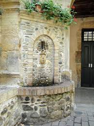 Sainte Eulalie D Olt Fountain With River Polished Stones Fontaine Aux Galets Aveyron Dept Midi P Water Features In The Garden Fountains Water Fountain