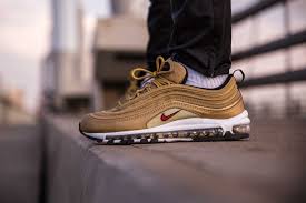 Last Seen In 2010 The Nike Air Max 97 Og Is Back In Its Original Metallic Gold Colour Scheme Just Like The S Nike Air Max Nike Air Max 97 Air Max 97