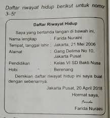 Daftar riwayat hidup (curiculum vitae). Buatlah Daftar Riwayat Hidup Tersebut Menjadi Bentuk Narasi Brainly Co Id