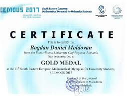 Facultatea de matematică şi informatică. Medalii De Aur Si De Bronz Pentru StudenÅ£ii FacultÄÅ£ii De MatematicÄ Si InformaticÄ La Olimpiada Sud Est EuropeanÄ De MatematicÄ Pentru StudenÅ£i Facultatea De MatematicÄ Èi InformaticÄ