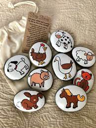 Farm Animals Story Stones Old Macdonald Had A Farm Story Stones Early Literacy Tool Reading Teacher Gift Gift For Kids Story Rocks Alleluia Rocks In 2021 Story Stones Painted Rocks