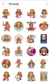 The Dude Telegram Sticker Pack Telegram Sticker Pack Telegram Stickers Stickers