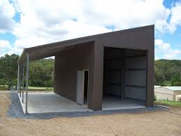 Skillion roof sheds are characterised by a flat angled roof and they're suitable for most residential and commercial buildings, including farm sheds, garden sheds, and everything in between. Skillion Roof Sheds Garages Designs Fair Dinkum House Plans 134834