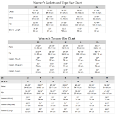 north face sizing chart for women north face womens sizing