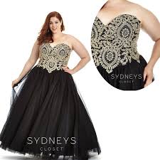 Black And Gold Plus Size Prom And Black Tie Ball Down With Gorgeous Metallic Details Plus Size Prom Dresses Gold Plus Size Dresses Evening Dresses Plus Size