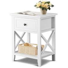 We did not find results for: Goplus 2pcs End Bedside Table Nightstand Drawer Storage Room Decor W Bottom Shelf White