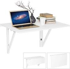 Homfa Wandtisch Klappbar 80x60cm Weiss Mit 2 Halterungen Klapptisch Wand Kuche Wandklapptisch Holz Esstisch Kuchent Wandtisch Wandtisch Klappbar Klapptisch Wand