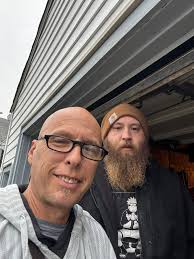 Quick oil change and visiting son