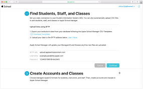 Use Sftp To Upload Student Staff And Class Data To Apple School Manager Apple Support