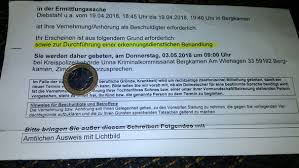 So kann es zum beispiel erforderlich werden, wohngebiete zu räumen und abzusperren, um. Muss Ich Der Einladung Folge Leisten Polizei Ladung