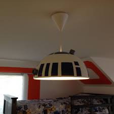 It seems that your usual website is ikea. Star Wars Inspired Bedroom For 7 Year Old Boy R2d2 Pendant Light Made From Ikea Light Fixture And Bedroom Ceiling Light Boys Bedroom Light Ikea Ceiling Light