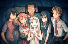Six Group Of Male And Female Anime Characters Digital Wallpaper Anime Anohana Atsumu Matsuyuki Belt Boy Chiriko Tsurumi Girl In 2020 Anohana Menma Anohana Anime