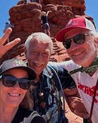 Yesterday, something incredible happened.🙏 My son Landon climbed Warrior  Rock in Sedona—something he never would've thought possible before.💫  Physical challenges? Fear? Doubt? They were there. But he climbed anyway.  With guidance from