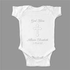 God Bless Christening Baby Bodysuit Giftsforyounow