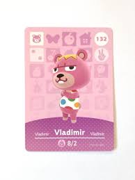 Animal Crossing Amiibo Card Vladimir 132 Mercari In 2020 Animal Crossing Amiibo Cards Animal Crossing Animal Crossing Guide