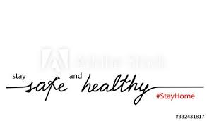  Stay Safe And Healthy Quote Vector Text Lettering Design Stay Home Hashtag Stayhome Simple Minimalist Black And Healthy Quotes Lettering Design Web Banner