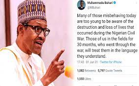 President muhammadu buhari, vice president yemi osinbajo and 98 other individual nigerians and organisations may lose 160,289,500 followers on account of federal government's ban on twitter. Ljuliuc5y9awum