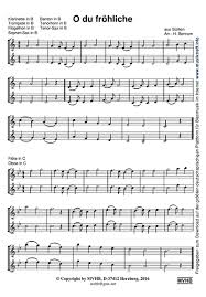 Die auf klavier spezialisierte unterseite von kreusch sheet music bietet übersichtlich und schnell einige hundert noten als pdf. O Du Frohliche Noten Zweistimmig Downloads Musiktreff