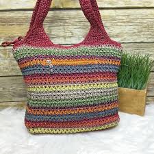 Shop tory burch hobo bag stylish bags today! The Sak Bags The Sak Multicolored Striped Crochet Knit Hobo Bag Poshmark