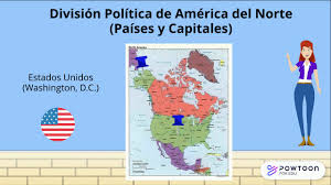⬇ descargar vectores américa del norte de un banco de imágenes grande. Division Politica De America Del Norte Paises Y Capitales Youtube
