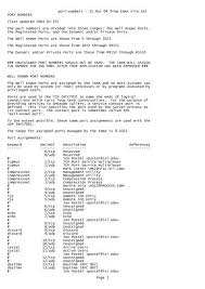 Six last symbols of default printer mac address are used as a secret combination. Port Numbers Biz Lynx Technology
