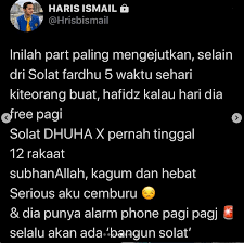 Siapa saja shalat dhuha 12 rakaat, allah akan membuat untuk itu sebuah istana itu tadi beberapa kebaikan yang bisa kamu dapatkan jika rutin mengerjakan salat sunnah dhuha. Solat Wajib Tak Tinggal 12 Rakaat Dhuha Tak Pernah Skip Pu Riz Dedah Kebaikan Hafidz Roshdi Walau Sibuk Cari Rezeki Kashoorga