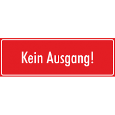 Der käuferschutz ist deine absicherung, wenn eine ware nicht ankommt, beschädigt ist oder nicht der beschreibung entspricht. Schilder Kein Ausgang Rot Fur Den Innen Wie Ausseneinsatz