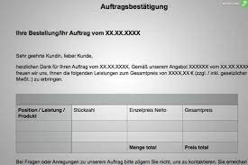 Sie halten die zentralen eckpunkte des auftrags in einem dokument fest. Auftragsbestatigung Muster Und Gratis Word Vorlage Everbill Magazin