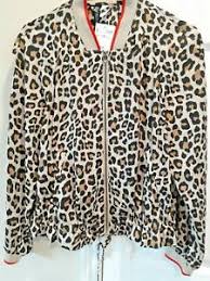 Leopard Print Blouse Bomber Jacket Size 8 Divided By H M Forever Or Never Ebay