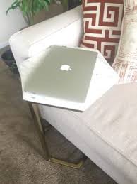 Marble And Gold Margaux Laptop Table World Market Mesas De Cafe Mesas Cafe