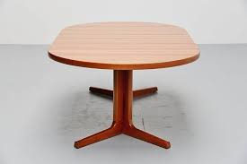 This dining table is perfect for outdoor use. Teak Oval Dining Table Am Mobler Denmark 1960 At 1stdibs