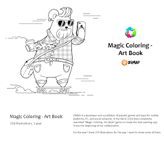 Download Zimad Magic Coloring Art Book App Illustrations On Behance