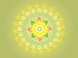 Mexican sugar skulls with circular floral pattern vector. Round Floral Decoration Vector Art Graphics Freevector Com