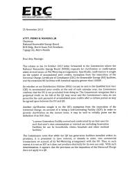 Check spelling or type a new query. Annex 3 Erc Response Letter To Clarification Issues Department Of Energy Philippines