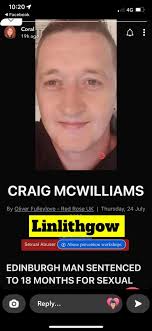 He is out and now living in Linlithgow read Craig McWilliams in the daily  record