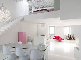 Modern Loft Interior Design Adoring The White Color Theme Loft Interior Design White Interior Modern Houses Interior
