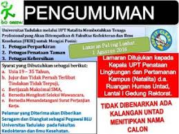 Surat lamaran kerja ini merupakan hal yang paling penting saat ingin melamar pekerjaan. Lowongan Kerja Di Upt Natalita Universitas Tadulako